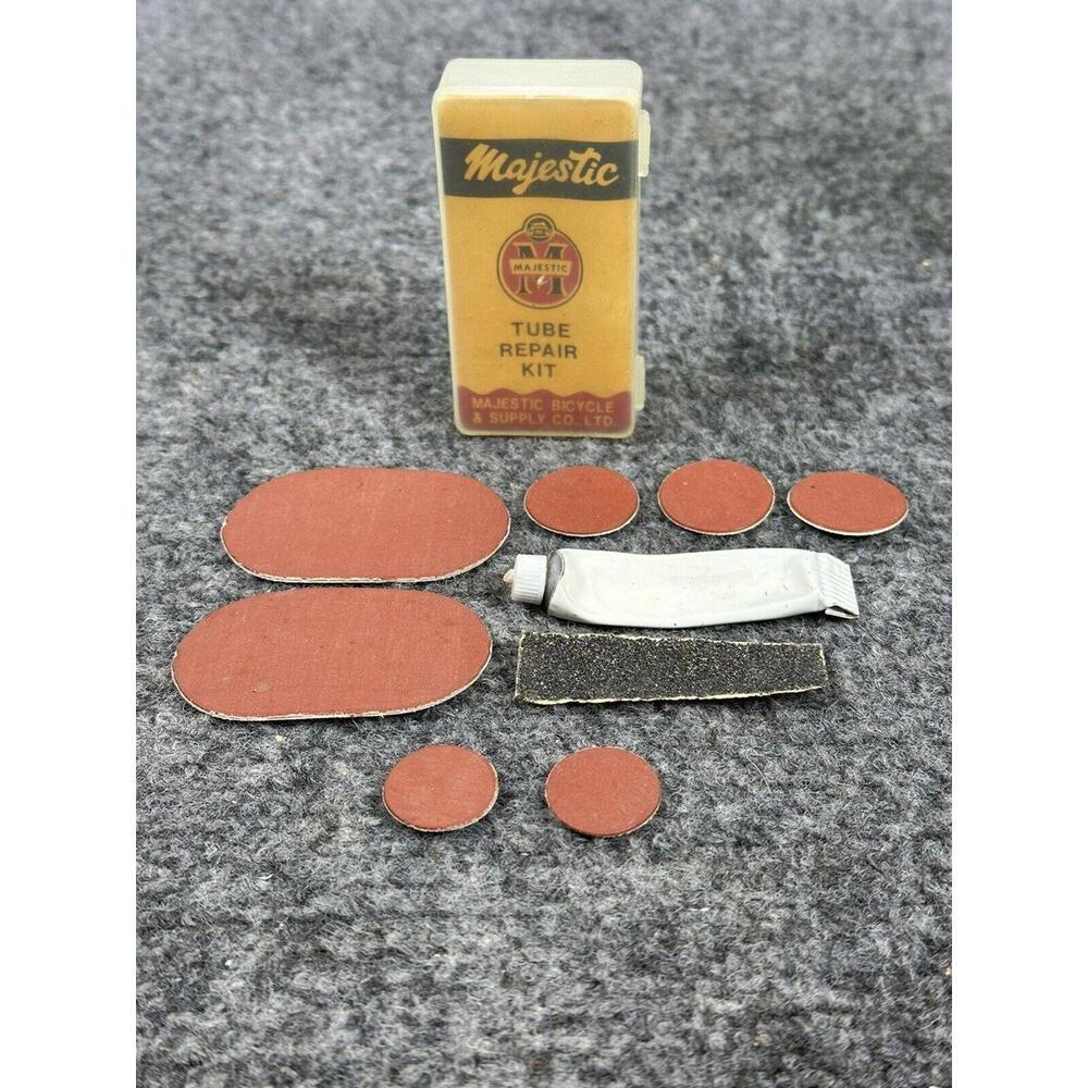 VTG‎ Majestic Tube Repair Kit Bicycle &  Supply Co Ltd Patch Kit Flat Red Rubber